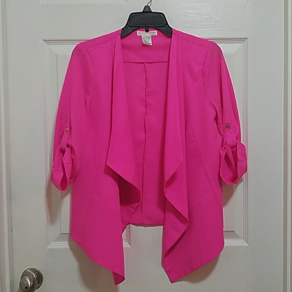 Hot Pink Agaci flyaway blazer